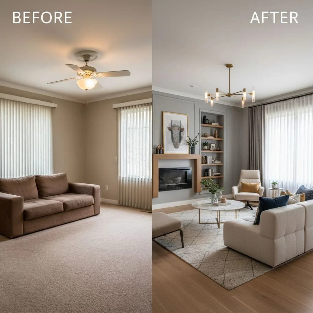 Zimmer einrichten App transformiert Wohnzimmer, Schlafzimmer, Küche und Bad